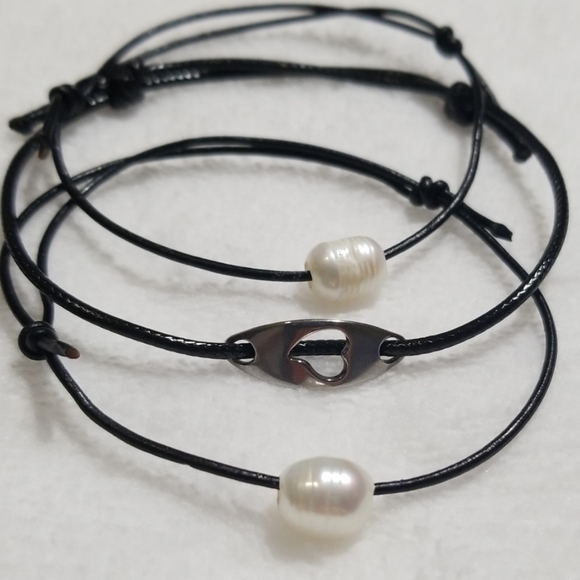 Fashion Jewelry Jewelry - 🔵🆕️ 2 Pearl and 1 Stainless steel heart bra